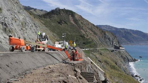 Caltrans says Highway 1 to reopen at Paul’s Slide on Big Sur coast in late spring
