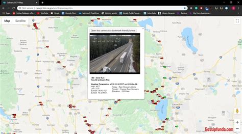 A: Right here: The Caltrans QuickMap web page presents several types of real-time traffic information layered on a Google Map. The information includes traffic speed, lane and road closures due to construction and maintenance activities, incident reports, Changeable Message Sign (CMS) content, camera snapshots, and active chain control .... 