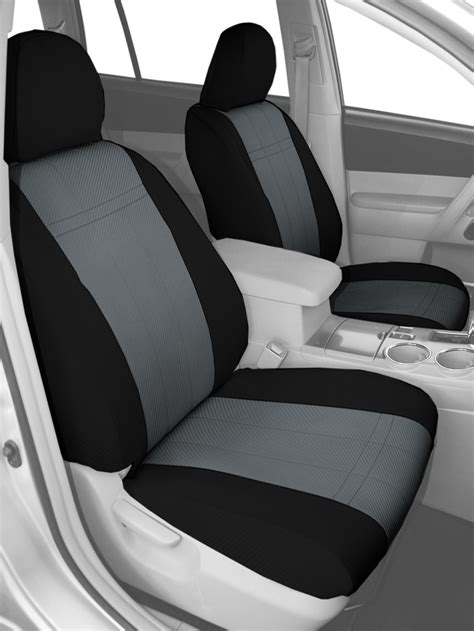 CalTrend Custom Tailored Seat Covers are made with a state-of-the-art CAD/CAM system, ensuring a 100% perfect fit, making the installation process simple and easy. For one low price, you get the full row of seat covers, console covers, armrest covers and headrest covers. CalTrend seat covers are easy to install and backed by a 2-year warranty.. 