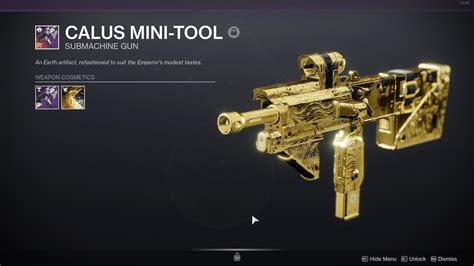 Presage can drop weapons from season 17, which includes the CALUS Mini-Tool. This means you can attempt to get a CALUS Mini-Tool whenever Presage is in rotation, provided you own either Beyond Light or Season of the Chosen. Each completion has a chance of dropping weapons and armor from the season 17 loot pool, which includes weapons from the .... 