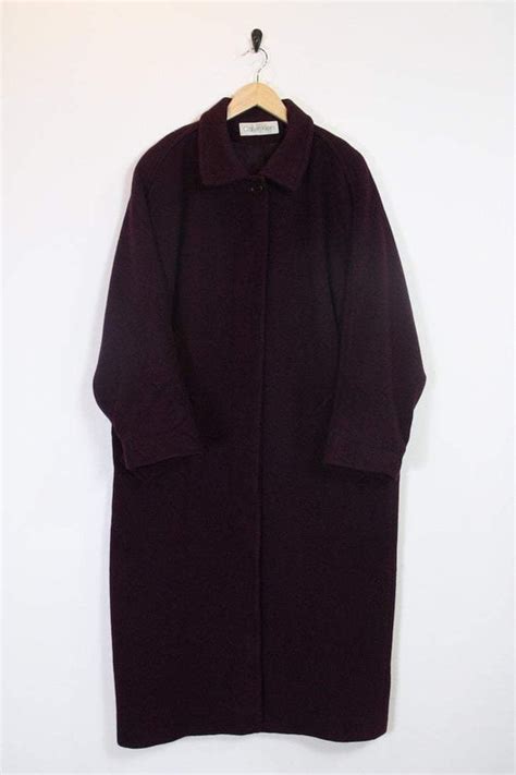 Calvin Klein Long Linen Duster Coat Retro eBay