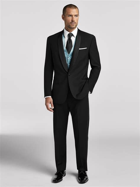 Calvin klein black shawl lapel tuxedo. Calvin Klein. Blue Suit $299 ... Black Shawl Lapel Tux $299 $239 with $60 Perfect Fit ... Black Notch Lapel Tuxedo $279 $219 with $60 Perfect Fit ... 