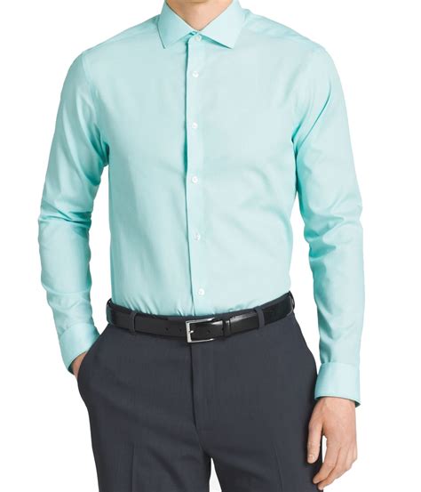 Buy Calvin Klein Men's Steel Slim-Fit Non-Iron Stain Shield Dress Shirt at Macy's today. FREE Shipping and Free Returns available, or buy online and pick-up in store! ... Men's Steel Slim-Fit Non-Iron Stain Shield Dress Shirt positive reviews is 92%. with 124 4.6 (124) $54.19 with code: SALE $85.00 Details. Please ...