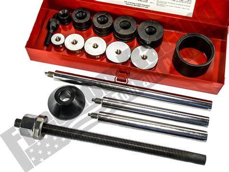 Cam bearing tool harbor freight. Product Name: Cam Bearing Installer Page 1 of 2 BHJ Part#: CBT-1 BHJ Products Inc. phone: +1 (510) 797-6780, fax: +1 (510) 797-9364, email: products@bhjinc.com Description The Cam Bearing Installer smoothly draws both Babbitt and roller bearings into position using a heavy duty sealed-bearing drive hub. Precise- 