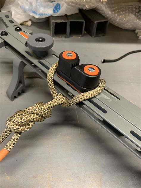 The tree cleats have single metal tabs or posts that make installation quick and easy, while a black and burnt orange-colored rope fastened by a cam cleat secures the stick to the tree. The Pro Climbing Sticks are designed for use on crooked or straight trees with a minimum diameter of 9", and have a maximum weight capacity of 300 lbs.