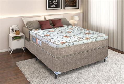 Cama de casal - espuma D45 - cama completa - Base e colchão