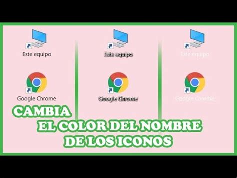 Cambiar el 【 COLOR del TEXTO 】 de los ICONOS en el …