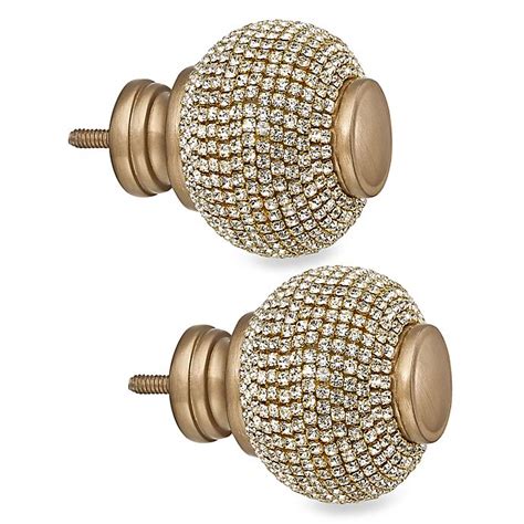 The attractive Cambria Premier Twist Ball Finials quickly bring a stylish touch to your window treatments These beautiful finials easily screw onto the ends of your curtain rods Mounting hardware included ; Constructed of Steel and cast resin Wipe clean with a damp cloth 1-year manufacturer's warranty. 