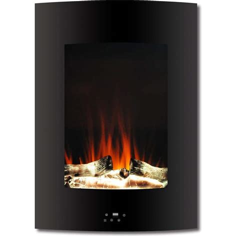 Cambridge 19.5 in. Vertical Electric Fireplace in Black with Multi ...