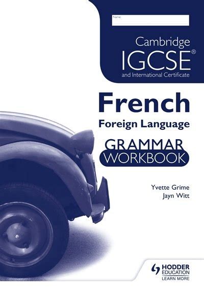 Cambridge IGCSE and International Certificate French Foreign