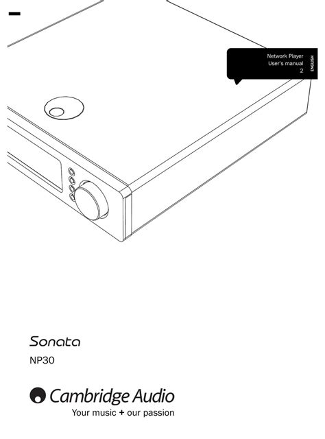 Cambridge audio sonata np30 user manual. - 1997 bmw 528i e39 manuale utente.