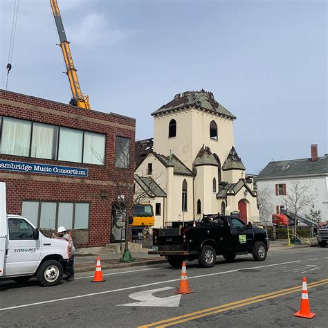 Cambridge church’s steeple is removed after 6-alarm fire on Easter, Faith Lutheran raises money to rebuild