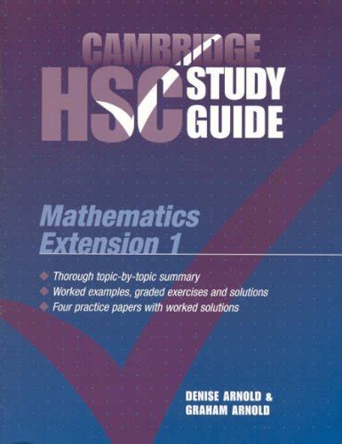 Cambridge hsc study guide mathematics extension 1 by denise arnold. - Aufnahme des deckungs- und übernahmeprinzips in das zwangsversteigerungsgesetz.