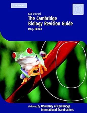 Cambridge revision guide gce o level biology. - Mosbys lehrbuch für pflegehelferinnen soft cover version sorrentinomosbys lehrbuch für pflegehelferinnen.