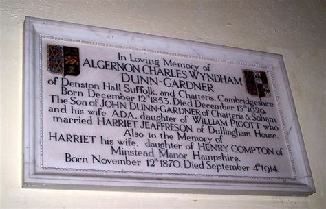 Cambridgeshire, Dullingham Algernon Charles Wyndham Dunn …