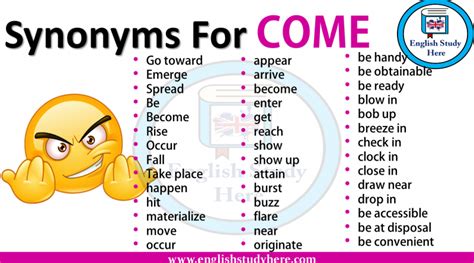 Find 25 ways to say COME OUT, along with antonyms, related words, and example sentences at Thesaurus.com, the world's most trusted free thesaurus.. 