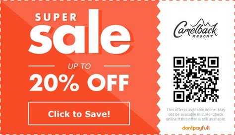 Camelback resort coupon code. Are you a savvy online shopper looking for ways to save big on your home decor purchases? Look no further than Wayfair coupon codes. These valuable discount codes can help you save... 