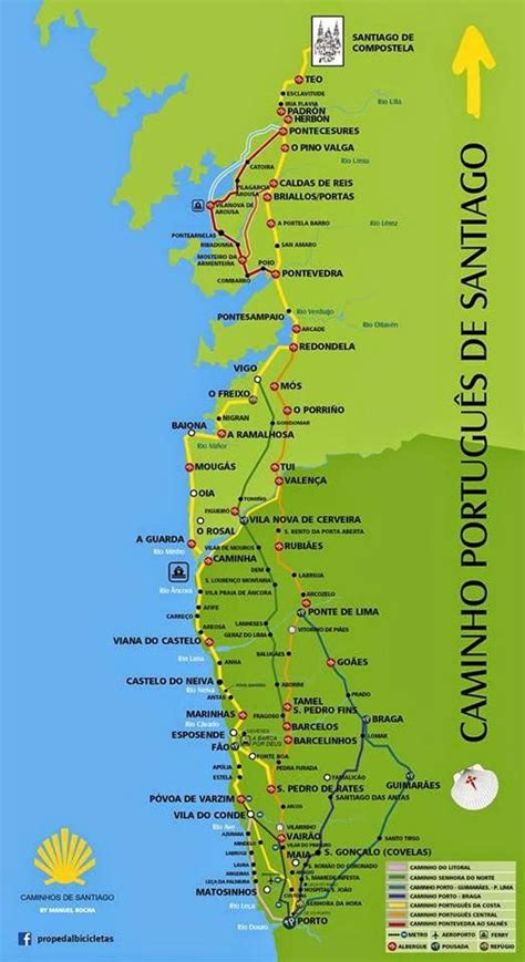 Full Download Camino Portugus Maps Lisbon  Porto  Santiago  Camino Central Camino De La Costa Variente Espiritual  Senda Litoral By John Brierley