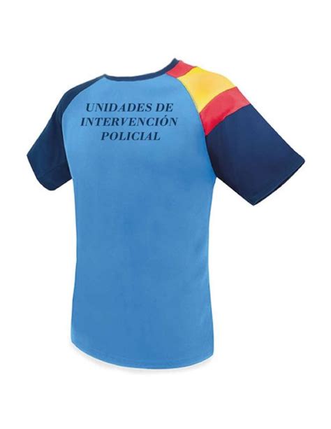 Camiseta Azul bandera UIP - Ropa Policía Nacional