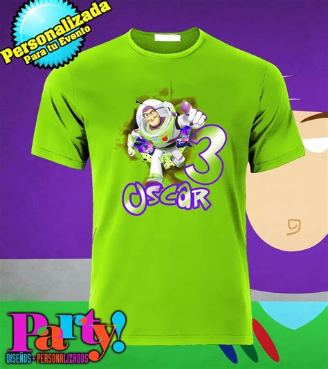 Camiseta Buzz Lightyear Griffe I9 Invitaciones de toy story, Fiesta