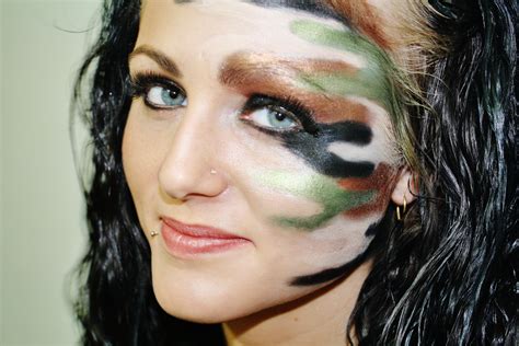 Camouflage Make up - Schminken