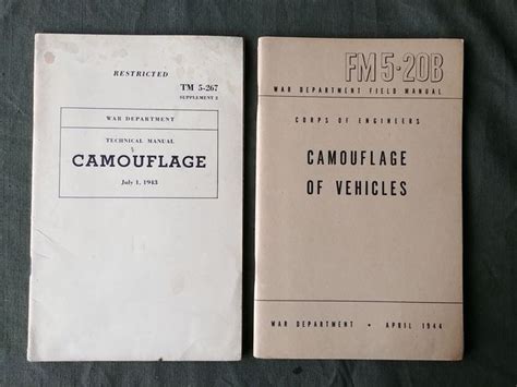 Camouflage manual for general motors camouflage. - Kriegsverbrechen in europa und im nahen osten im 20. jahrhundert.