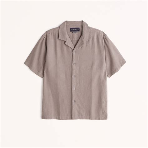 Camp Collar Linen-Blend Shirt Complete the Look. Exchange