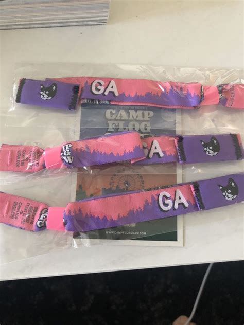 Activate your wristband with the code on the back. Please wait till you're on your way to the Carnival to put on your wristband and keep in mind VIP and Super VIP Merch Packages and Presale Baseball are being shipped separately from wristbands. ... 32 · 7 comments · 1.6K views. Camp Flog Gnaw .... 