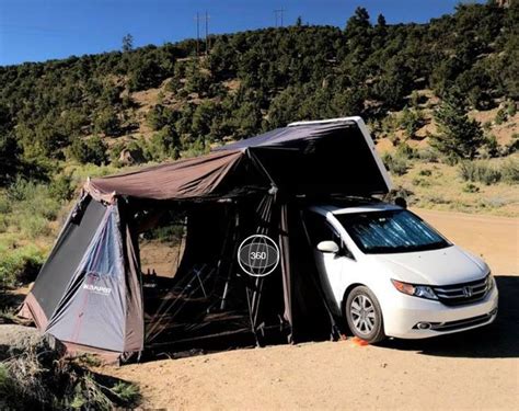 Camp in Comfort and Style with the Honda Odyssey and a Tent!