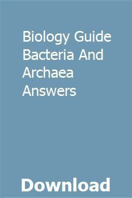 Campbell bacteria and archaea guide answers. - Kartierung der epiphytischen flechtenvegetation im raum bremen--lüneburger heide.
