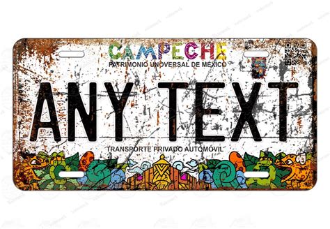 Campeche License Plate - Etsy