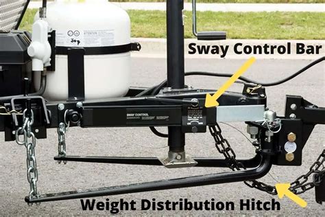 Camper hitch with sway bars. The RV weight-distributing hitch kit lets you save time with pre-installed components and includes a round bar weight distributing hitch, sway control, 2 5/16-inch hitch ball with an adjustable ball mount, and mounting hardware; the hitch ball and sway control are pre-installed and torqued to the hitch head’s specification. 