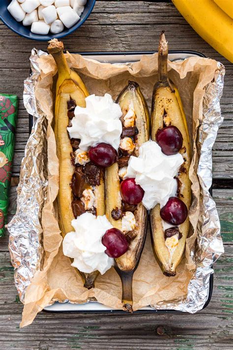 Campfire Banana Splits - Fresh Off The Grid