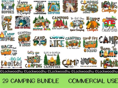 Camping Sublimation Bundle, Camper PNG Graphic by Orange …