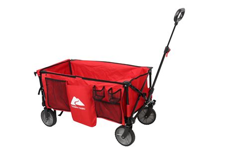 Camping Utility Wagon with Tailgate Extension Handle Folding