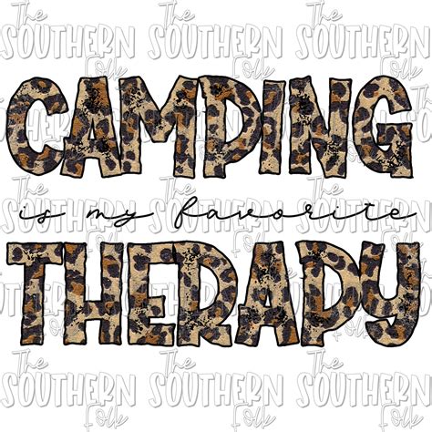 Camping is My Therapy PNG Camping Sublimation …