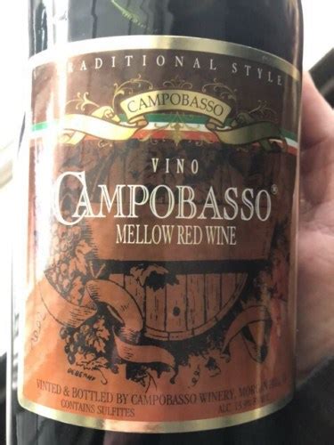 Campobasso Winery Mellow Red - wine-searcher.com