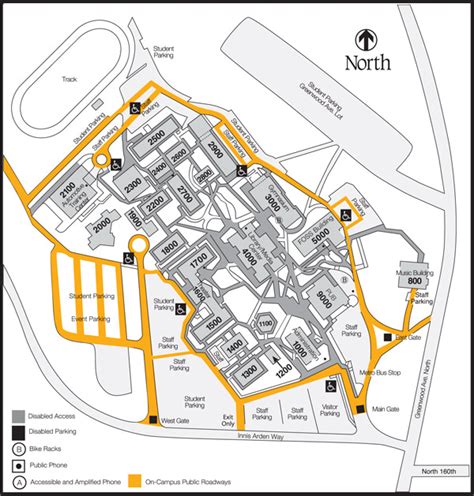 Campus Roads Shoreline Community College