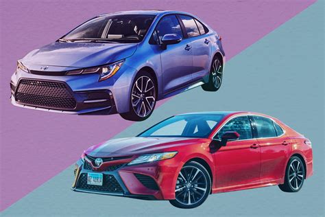 Camry or corolla. About $5,000-$7,000 cheaper when comparing new models. More fun to toss around and drive because it's lighter and smaller with a shorter wheelbase. Modern new Corollas are about the size of Camrys from 20 years ago. So for a lot of people, Corollas offer enough passenger and cargo capacity. Better transmission. 