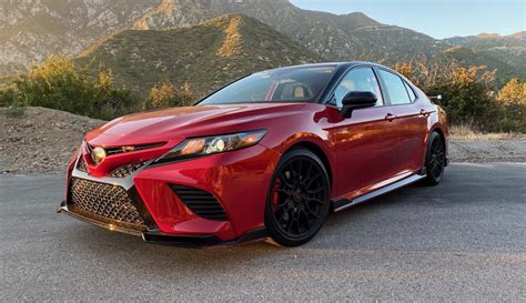 Camry trd pro. Toyota Camry Hybrid Sedan. The 2022 Toyota Camry TRD Sedan takes 6.4 seconds to go 0 to 60 MPH in its fastest configuration. It can reach a top speed of 135 MPH, and takes 13.2 seconds to cover a quarter-mile. The 2022 Toyota Camry TRD Sedan reaches the 60 MPH mark the fastest when equipped with 3.5-liter V6 engine and 8-Speed Shiftable ... 