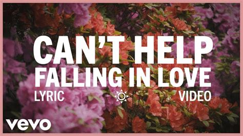 Can't Help Falling in Love . 