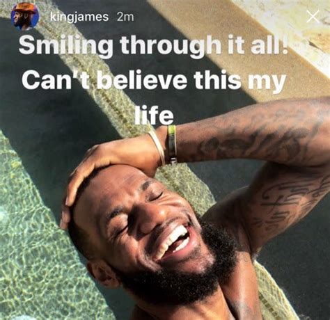 Smiling Through it All LeBron is a meme about NBA superstar LeBron James continuing to enjoy his life despite any and all negative circumstances surrounding him. The meme was created by James when he posted this photo as an Instagram story with the caption “Smiling through it all! Can’t believe this my … See more