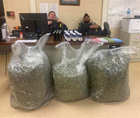 Can't drive with that: Illinois police find 3 garbage bags of marijuana during traffic stop