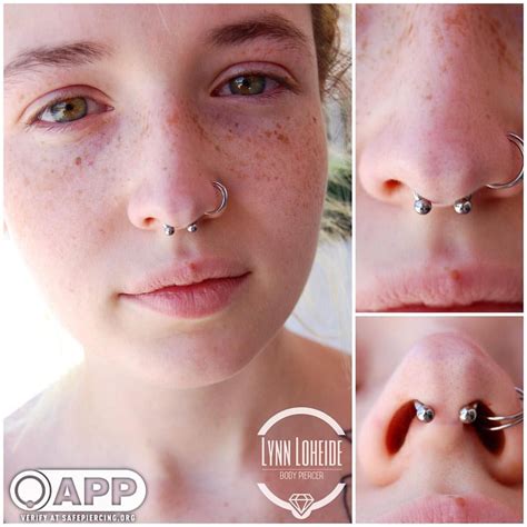 Can't flip septum piercing up. A septum retainer is a versatile piece of body jewelry that can be worn in a septum piercing. Made from high-quality materials, it is designed to be discreet and comfortable. Its unique shape allows for easy insertion and removal while keeping the piercing open. Whether you're looking for a temporary solution or simply want to switch up your style, understanding a septum retainer is essential. 
