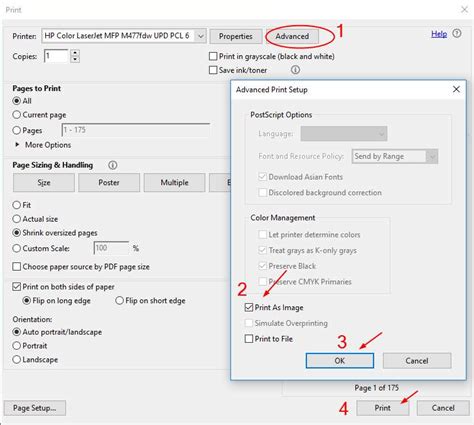 Can't print pdf