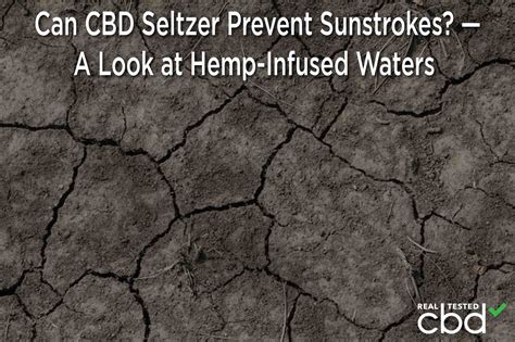 Can CBD Seltzer Prevent Sunstrokes? — A Look at Hemp-Infused Waters
