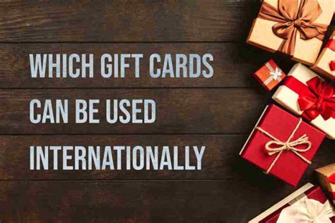 Can Gift Cards Be Used Internationally