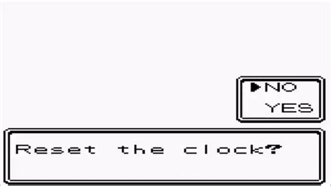 Can I change the time? - Pokemon Crystal Version Q&A for