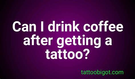 Can I have coffee after getting a tattoo? - 2024 Bronnie Bakes