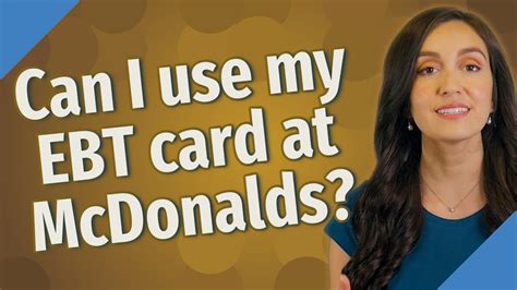 Can I use my EBT card at McDonalds? - YouTube